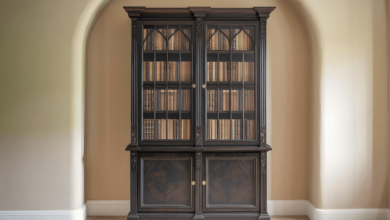 Benefits of a Bookcase with Doors